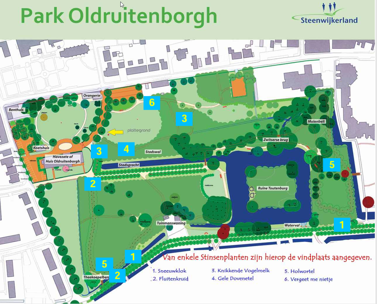 plattegrond stinsen park Vollenhove